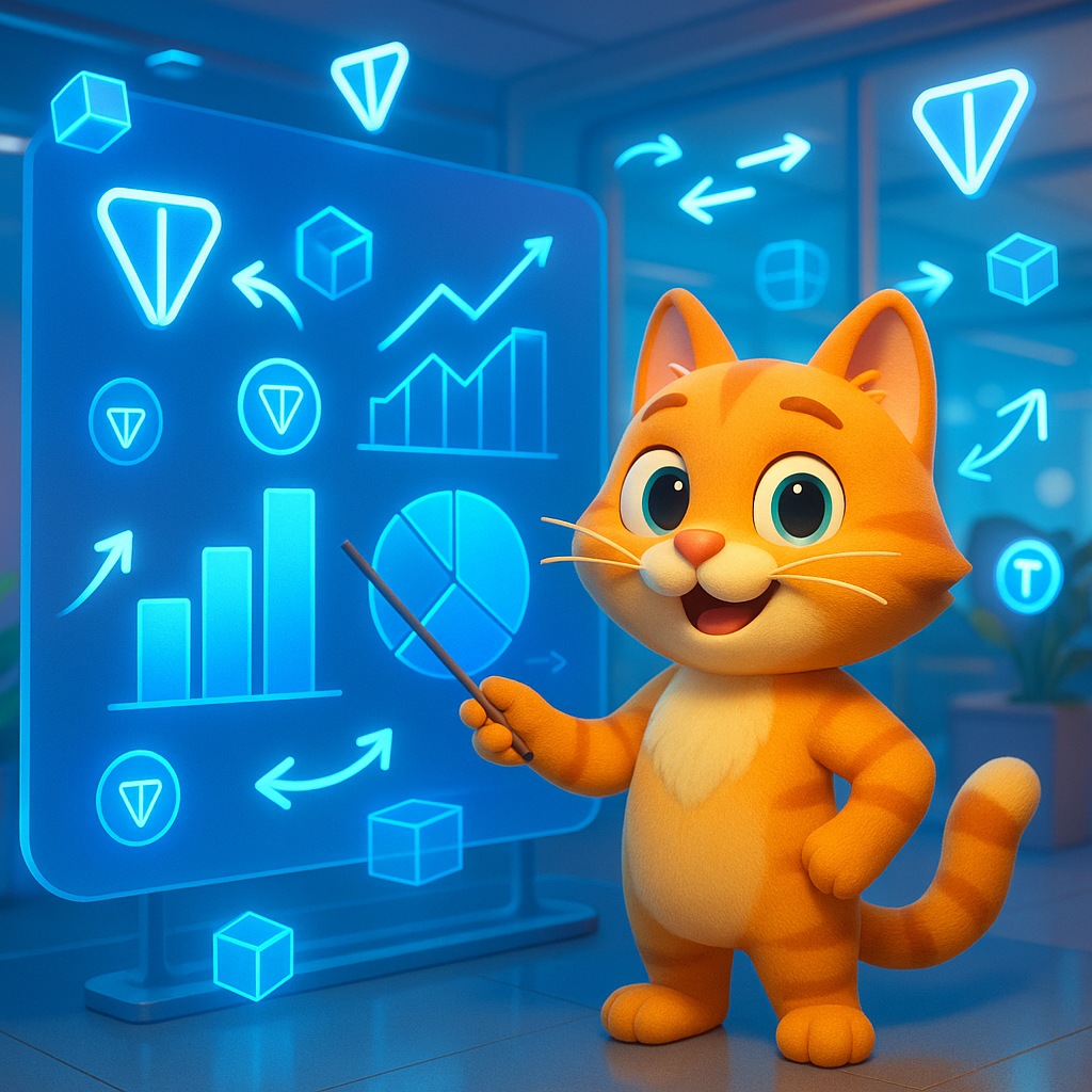Toshka explaining tokenomics